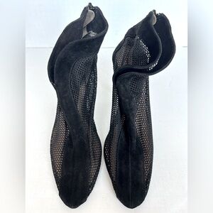 Luca Valentini Italian Suede Mesh Heels